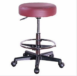 Salon Chair Swivel stool MS02H with Chrome_plate metal ring